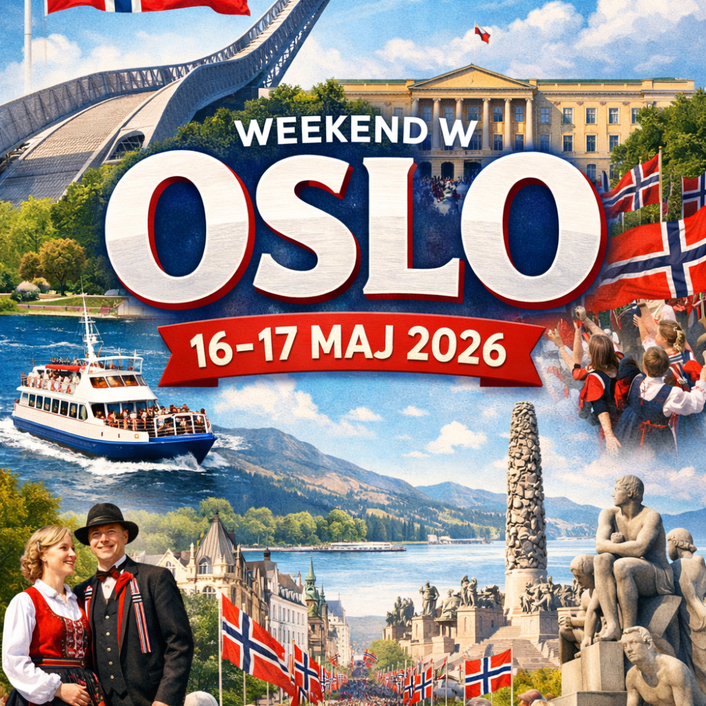 Oslo maj 2026 Oslo na weekend (sobota -niedziela)