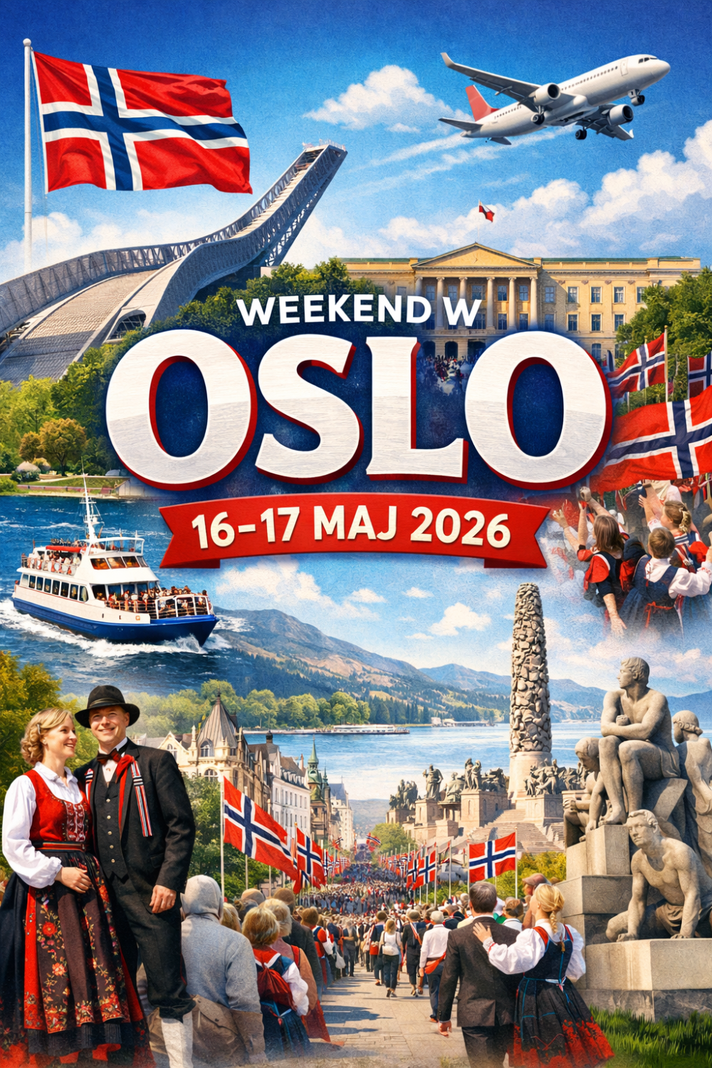 Oslo maj 2026 Oslo na weekend (sobota -niedziela)
