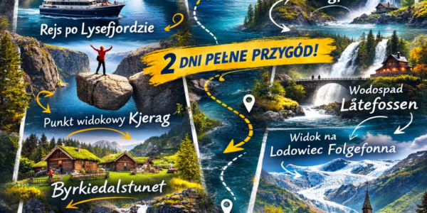 WEEKEND W NORWEGII - LYSEFJORD, KJERAG I WODOSPADY