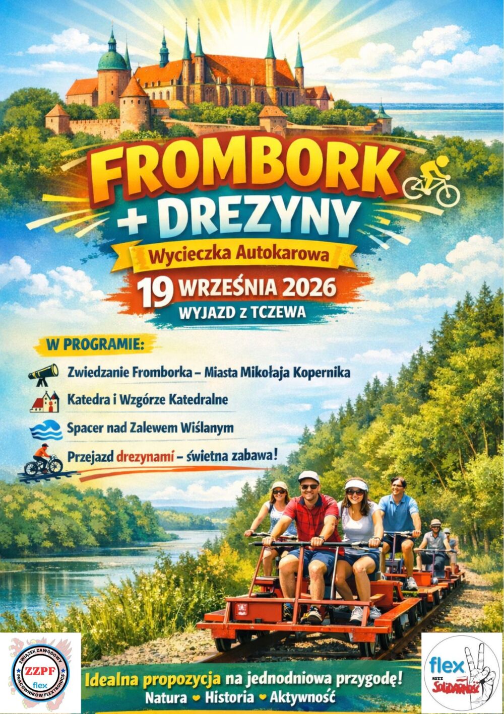 Plakaty Travelka (9) FROMBORK NA LUZIE - HISTORIA, WIDOKI I DREZYNOWY ODJAZD!